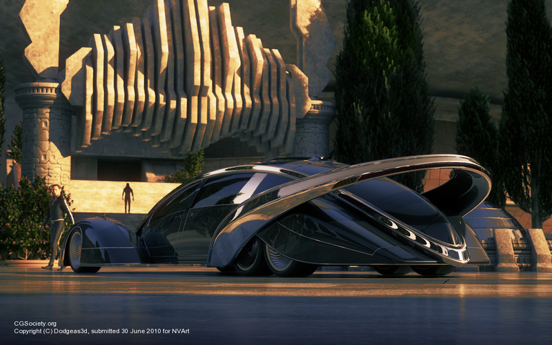 Illustration for article titled Futuristic cars inspired by Syd Mead's Blade Runner designs